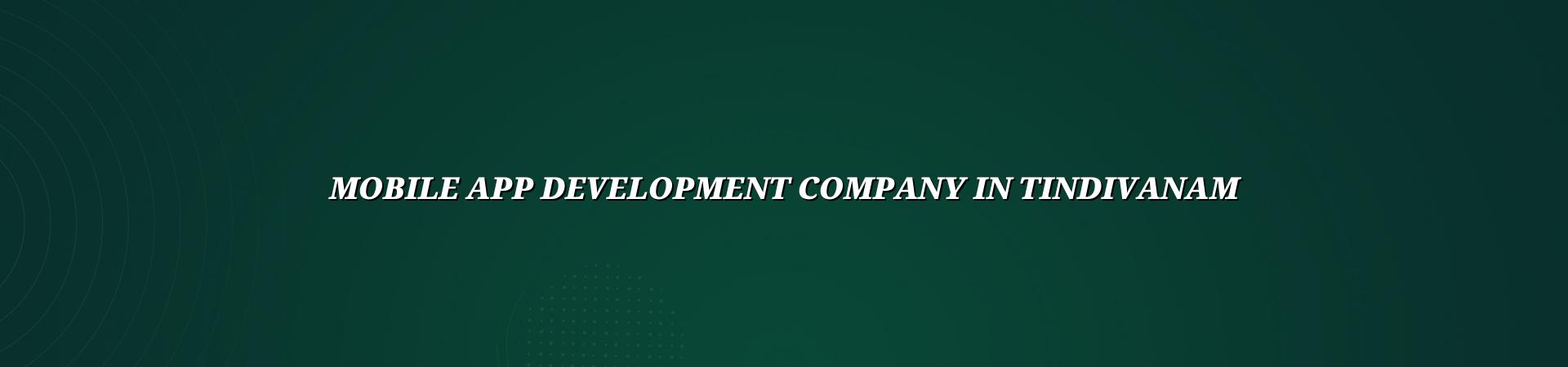 Mobile app development company in Tindivanam — WebGLITS