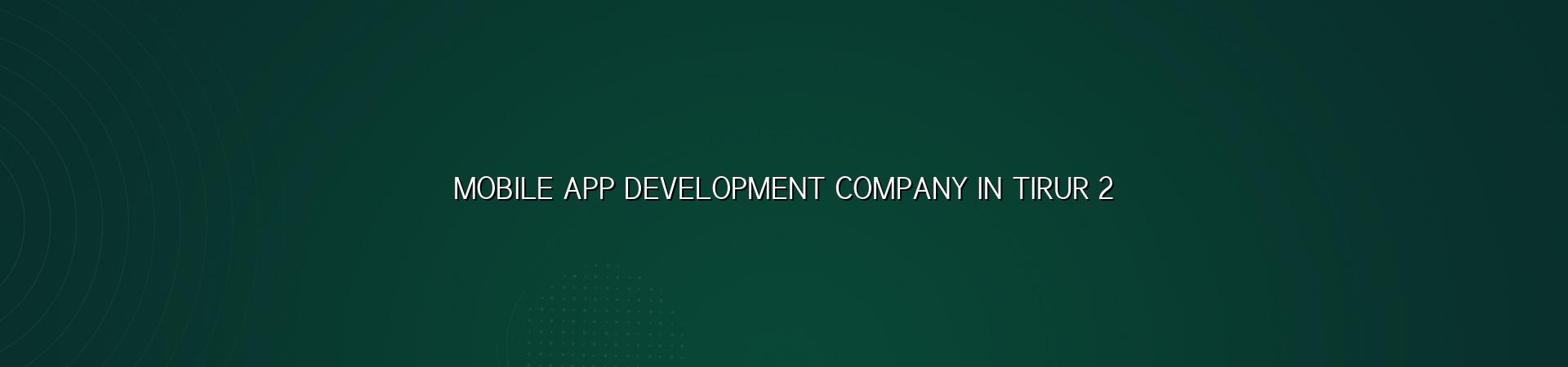 App planning checklist for Tirur businesses