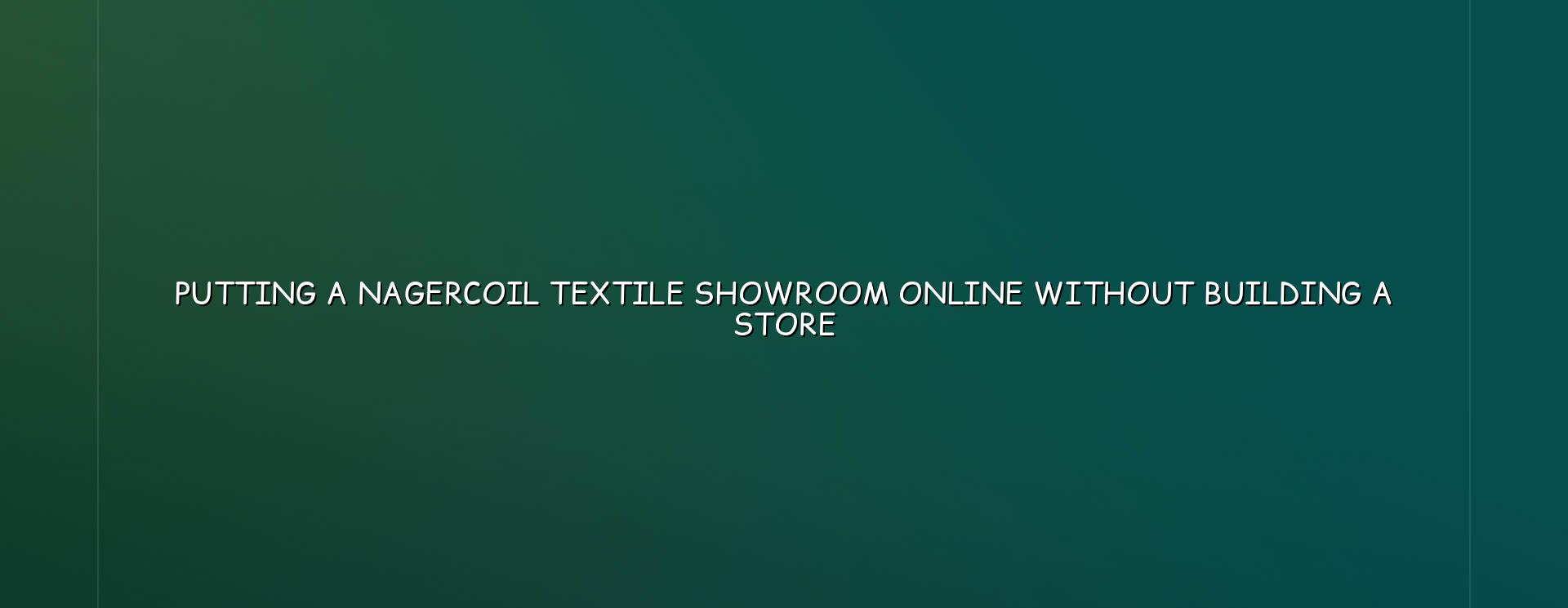 Textile showroom online website concept for a showroom without a physical store