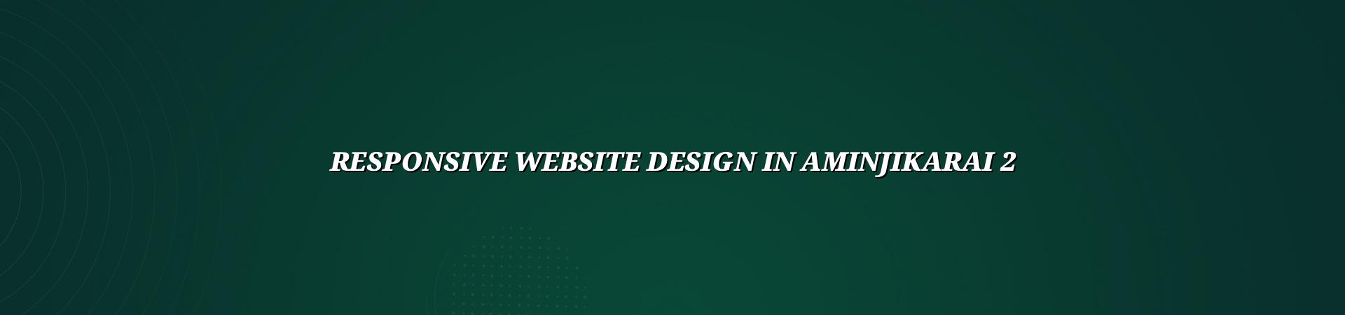 Responsive design checklist for Aminjikarai websites