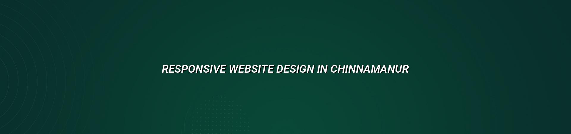 Responsive website design in Chinnamanur — WebGLITS