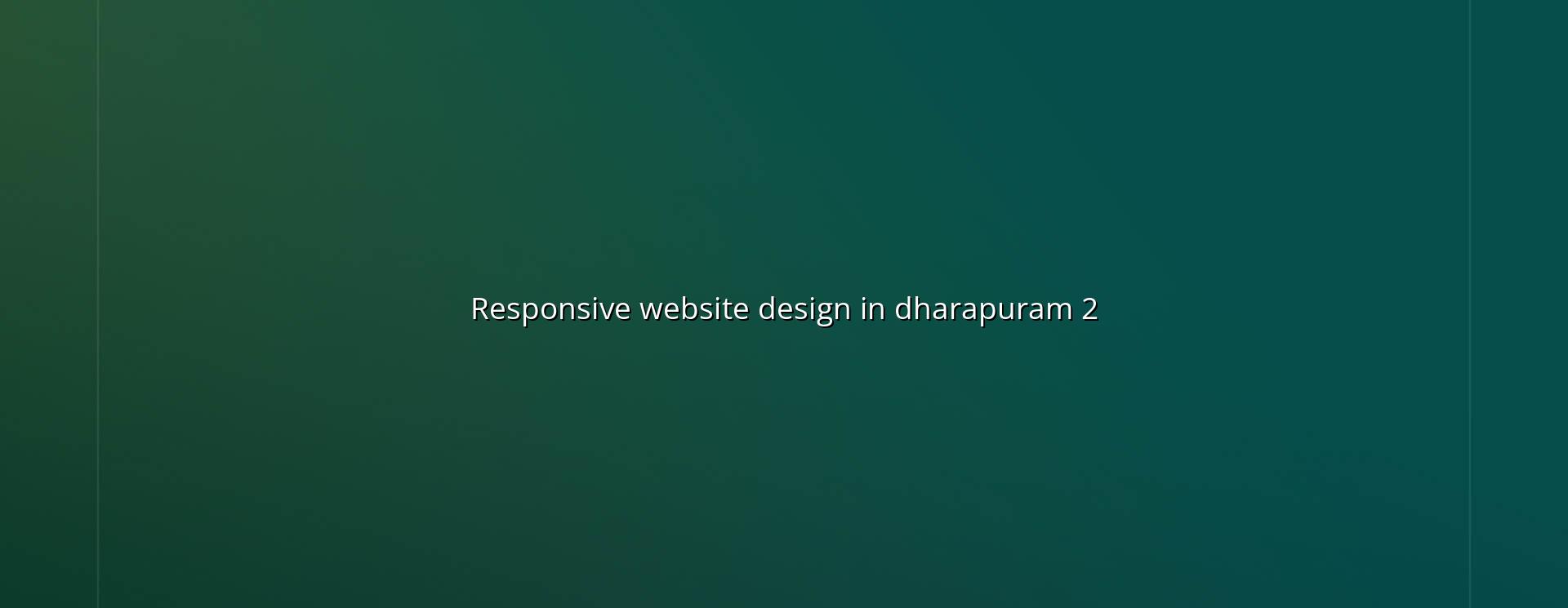Responsive design checklist for Dharapuram websites