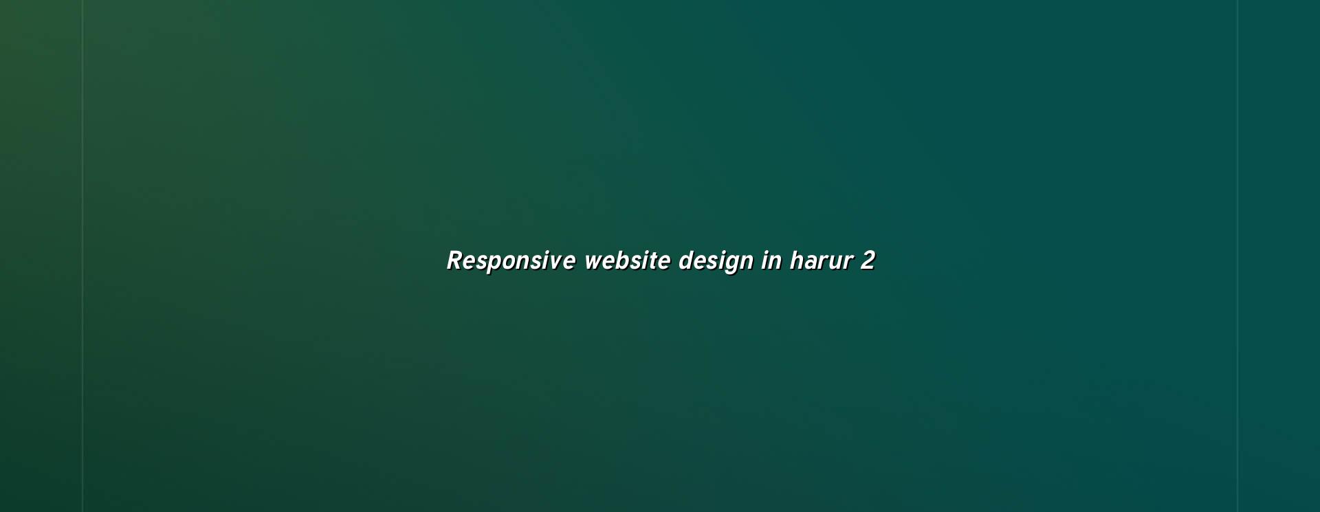 Responsive web design checklist for Harur businesses