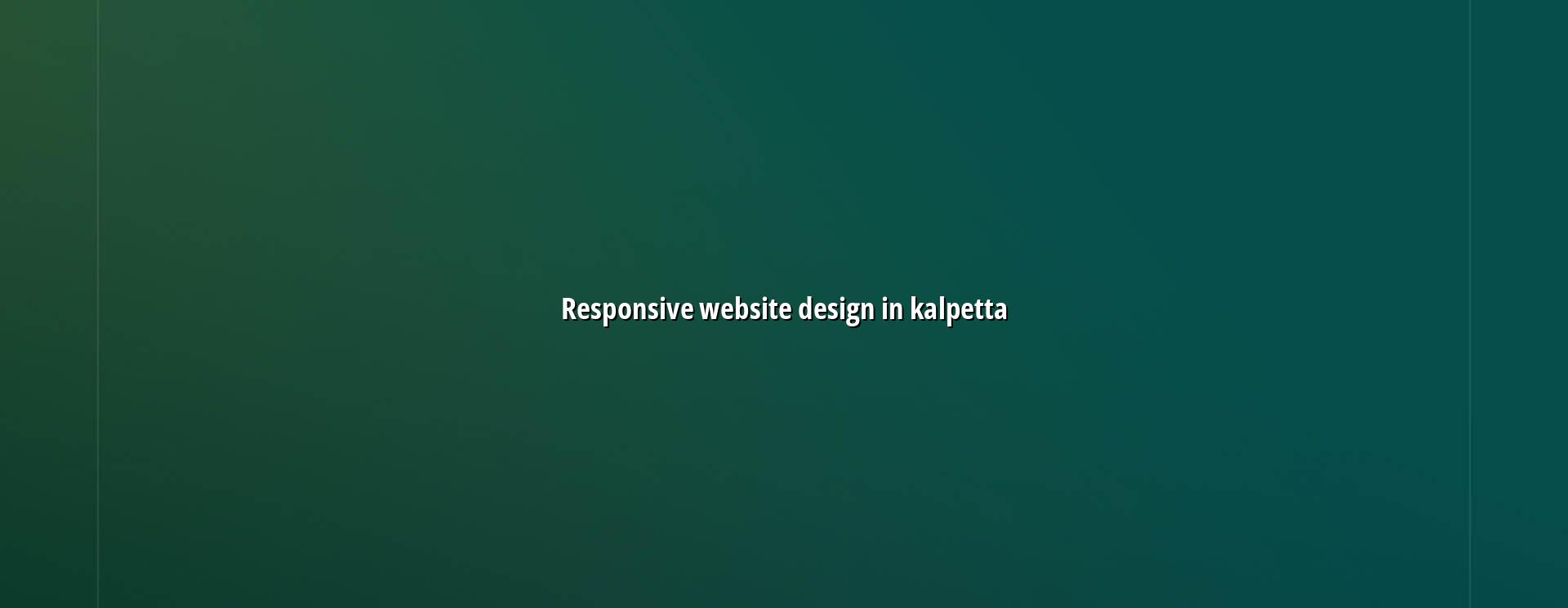 Responsive website design in Kalpetta — WebGLITS