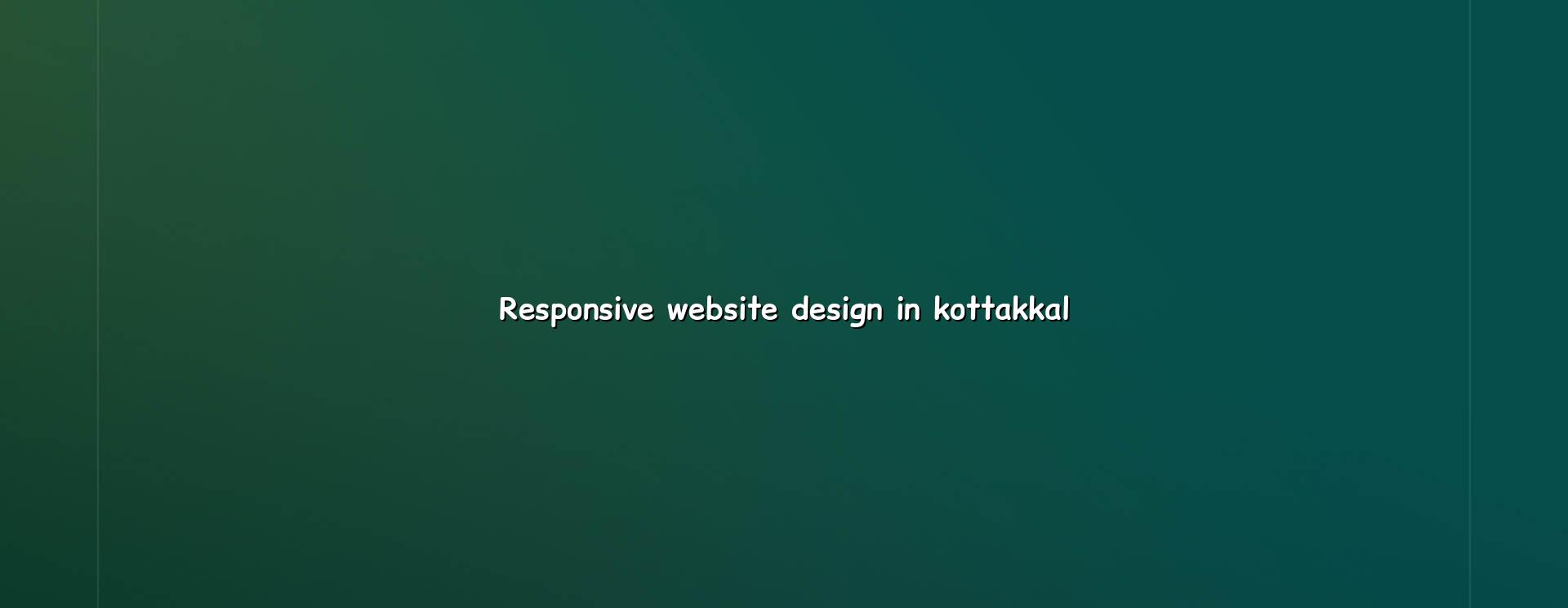 Responsive website design in Kottakkal by WebGLITS