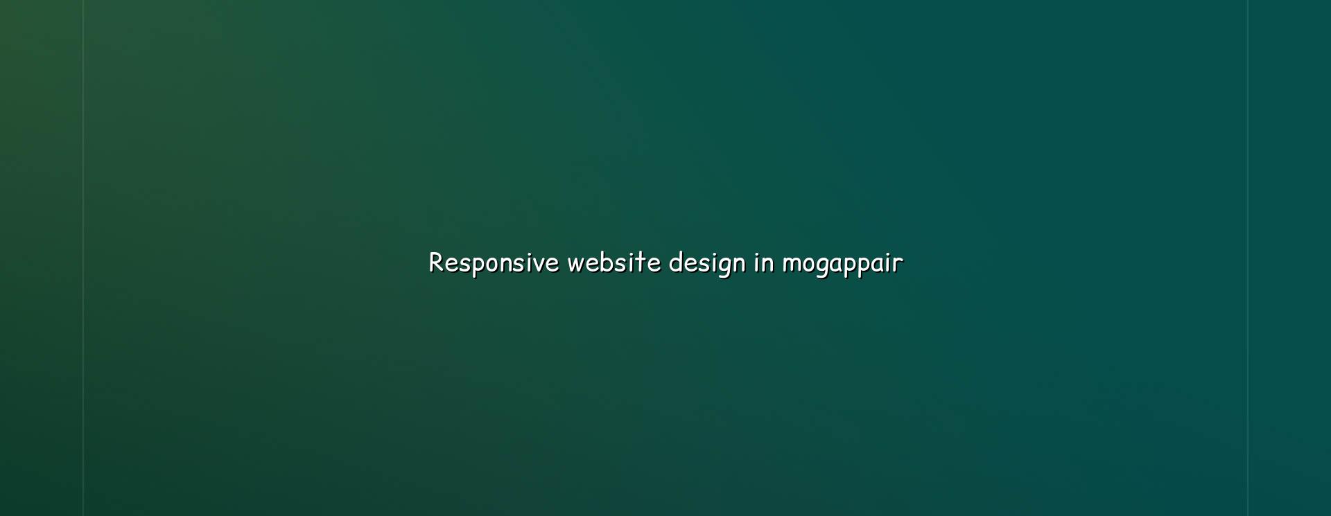 Responsive website design in Mogappair by WebGLITS