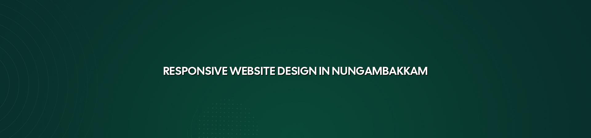 Responsive website design in Nungambakkam — WebGLITS