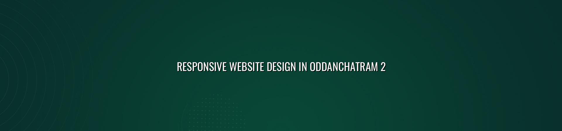 Responsive web design checklist for Oddanchatram businesses