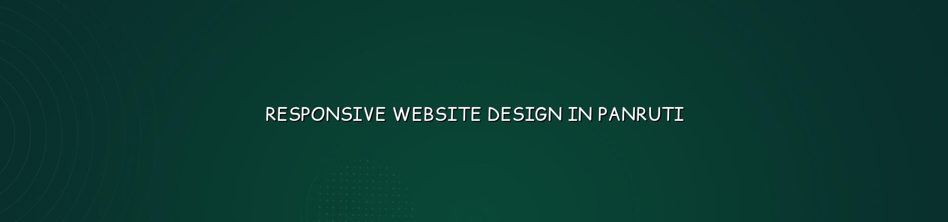 Responsive website design in Panruti — WebGLITS
