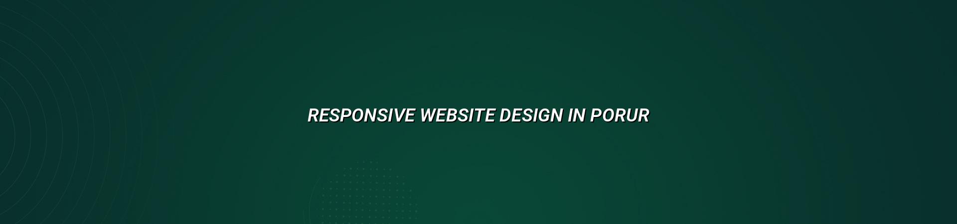 Responsive Website Design in Porur — WebGLITS