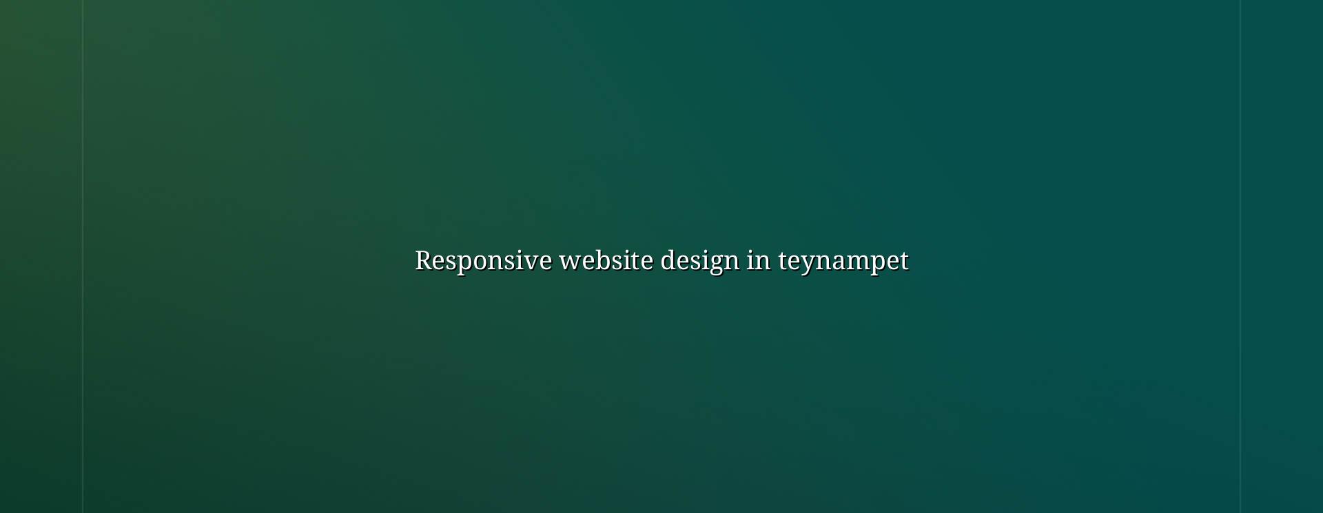 Responsive website design in Teynampet by WebGLITS