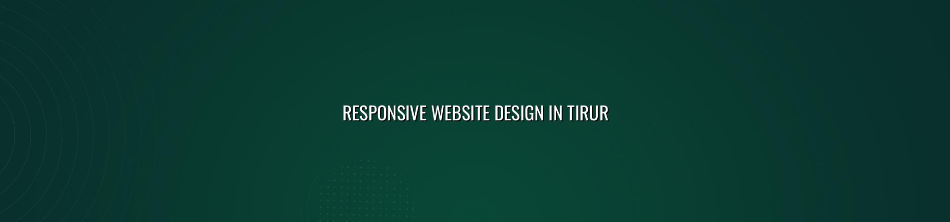 Responsive website design in Tirur by WebGLITS