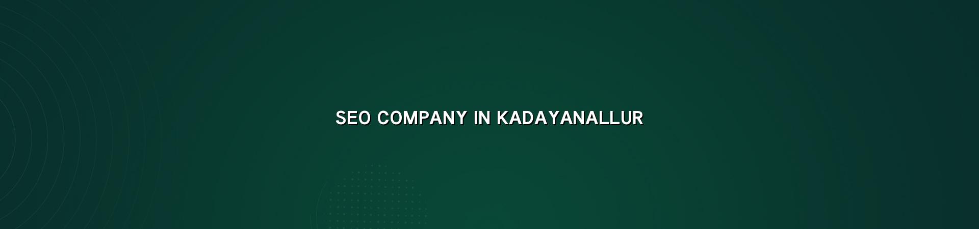 seo company in Kadayanallur in Nagercoil — WebGLITS