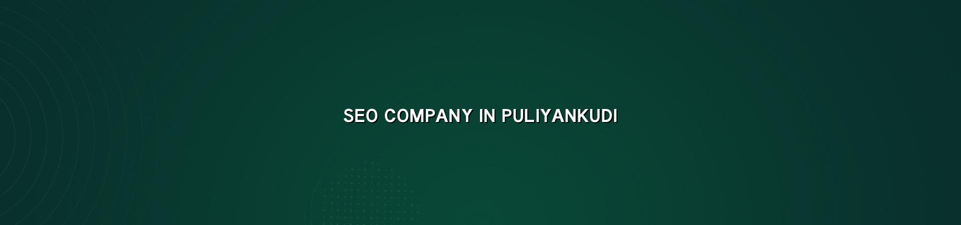 SEO Company in Puliyankudi in Nagercoil — WebGLITS
