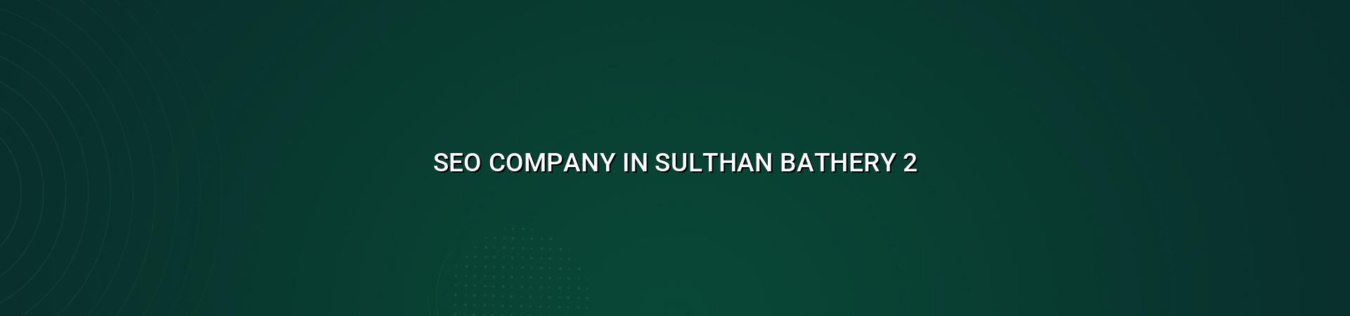 SEO checklist for Sulthan Bathery businesses