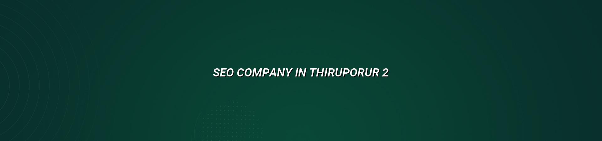 SEO checklist for Thiruporur businesses