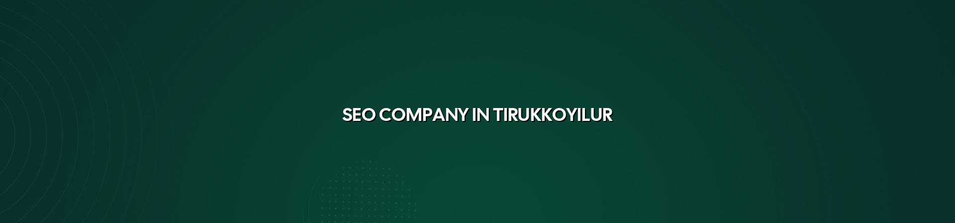 Seo Company In Tirukkoyilur in Nagercoil — WebGLITS