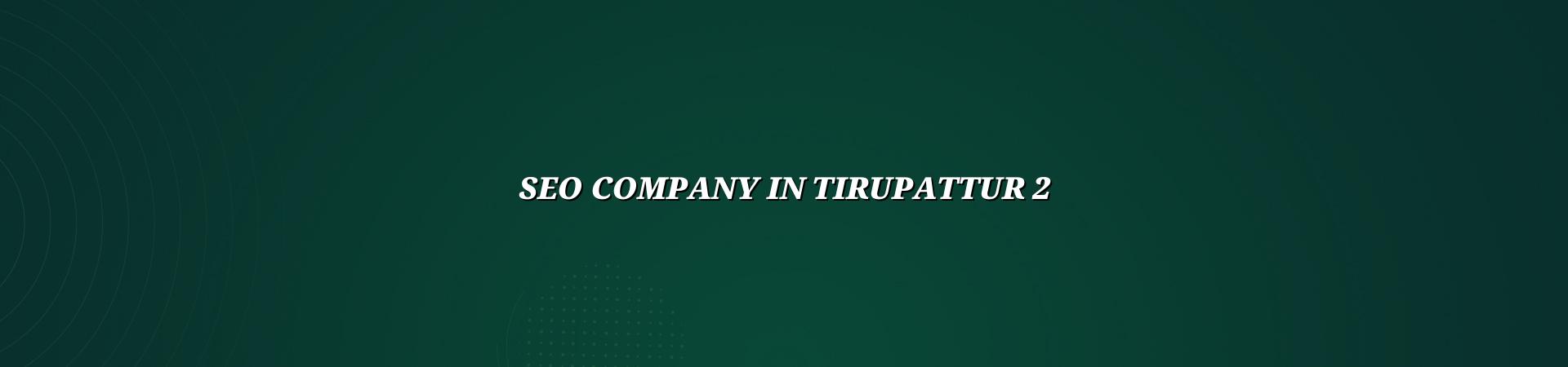 SEO checklist for Tirupattur businesses