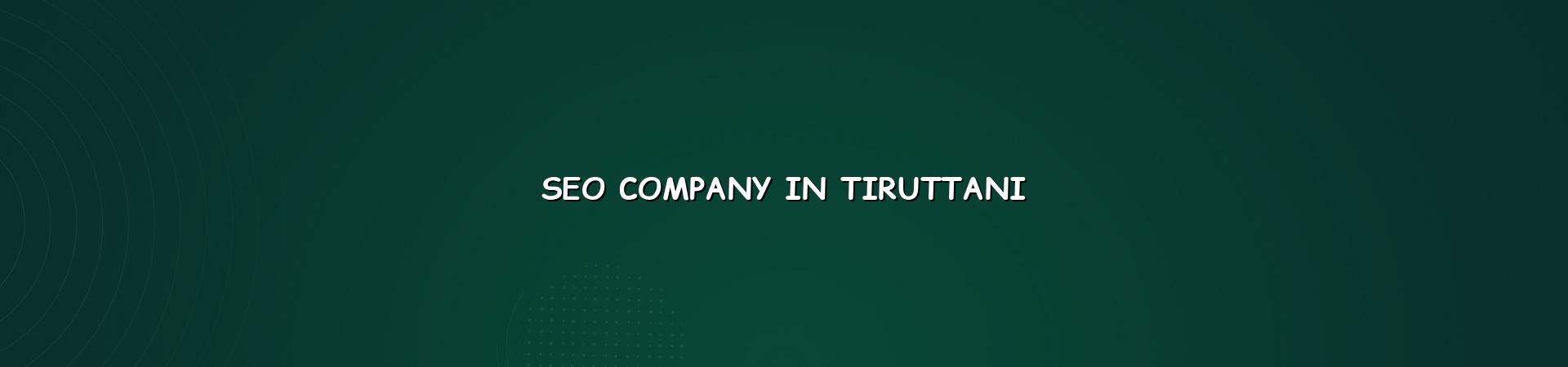 SEO company in Tiruttani in Nagercoil — WebGLITS