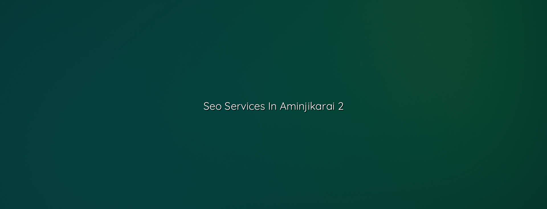 Seo planning and checklist for Aminjikarai businesses