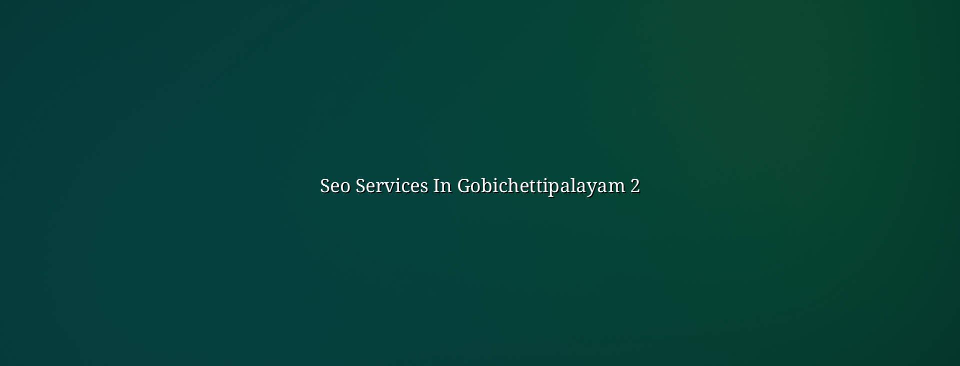 Professional SEO services in Gobichettipalayam