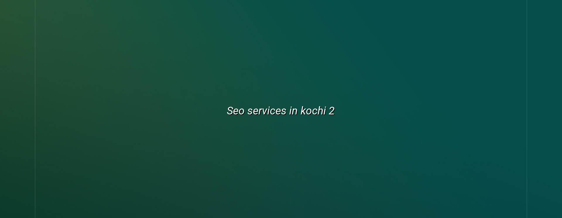 SEO planning for Kochi websites