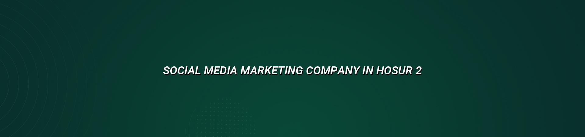Social media marketing plan for Hosur businesses