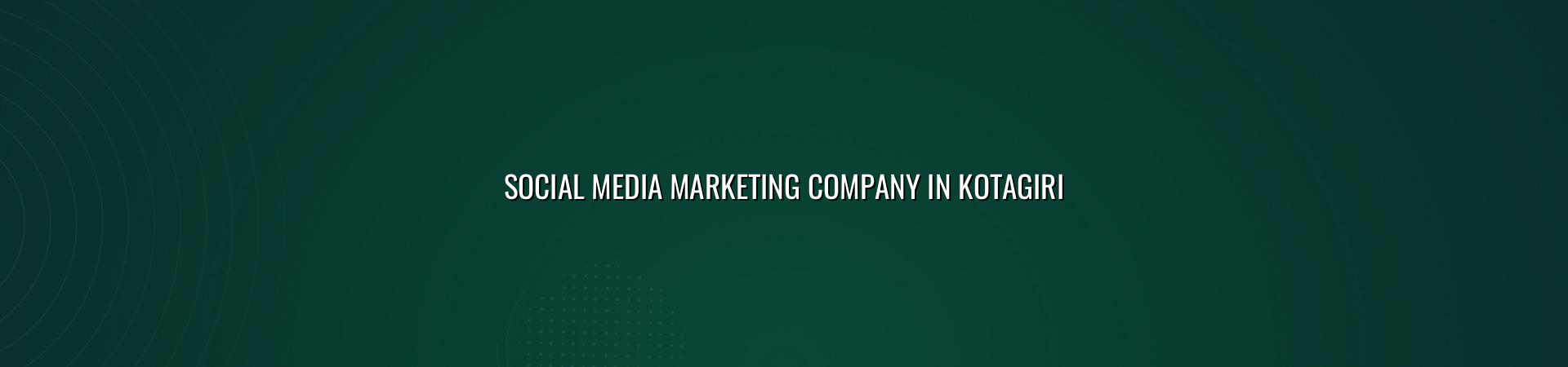 Social media marketing company in Kotagiri — WebGLITS
