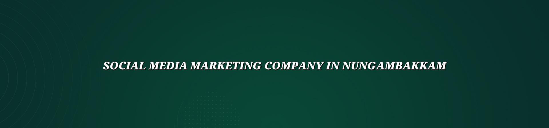 Social media marketing company in Nungambakkam — WebGLITS