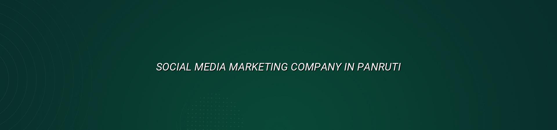 Social media marketing company in Panruti — WebGLITS