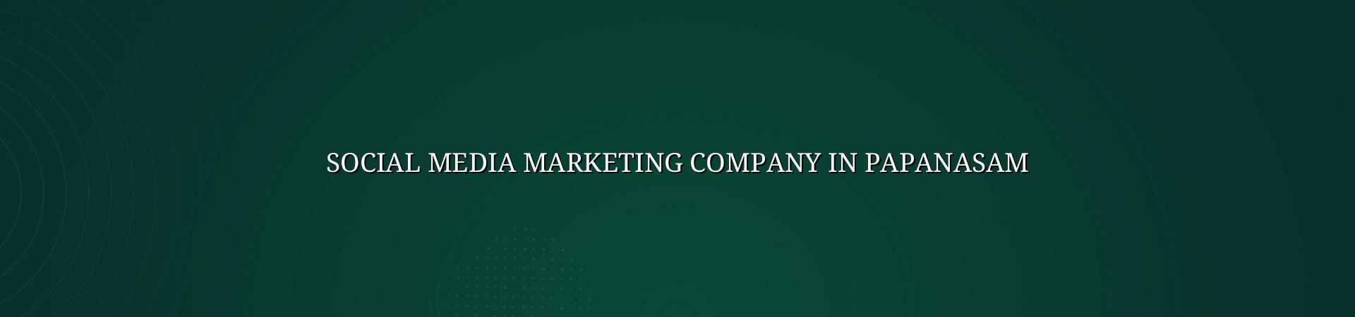 Social Media Marketing Company In Papanasam — WebGLITS