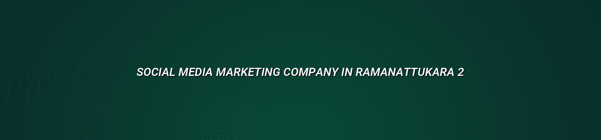 Social media marketing plan for Ramanattukara businesses