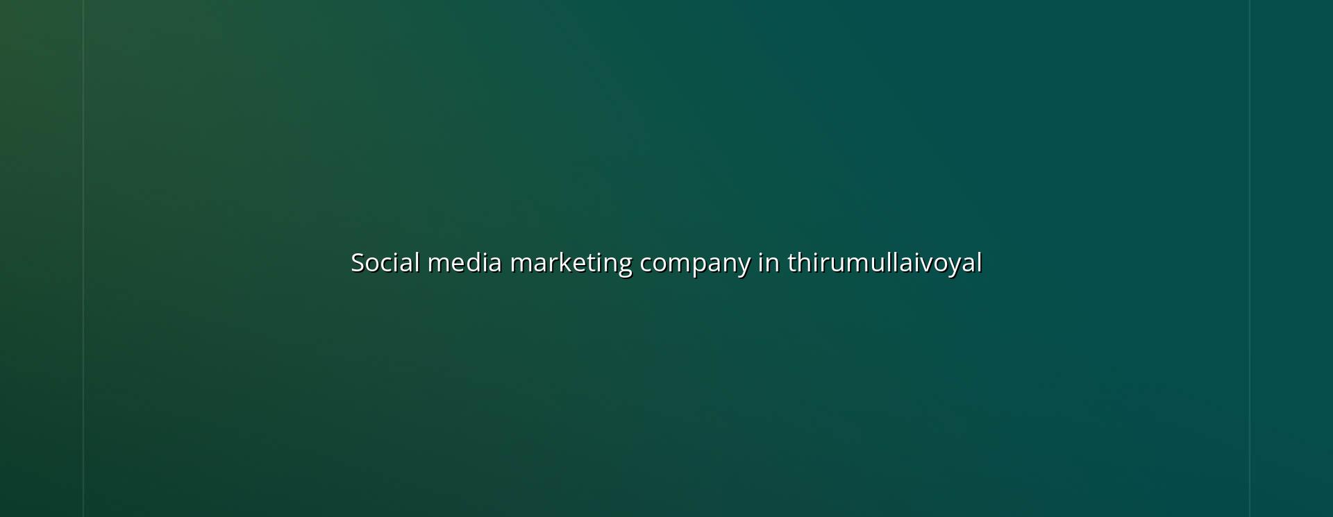 Social Media Marketing Company in Thirumullaivoyal by WebGLITS