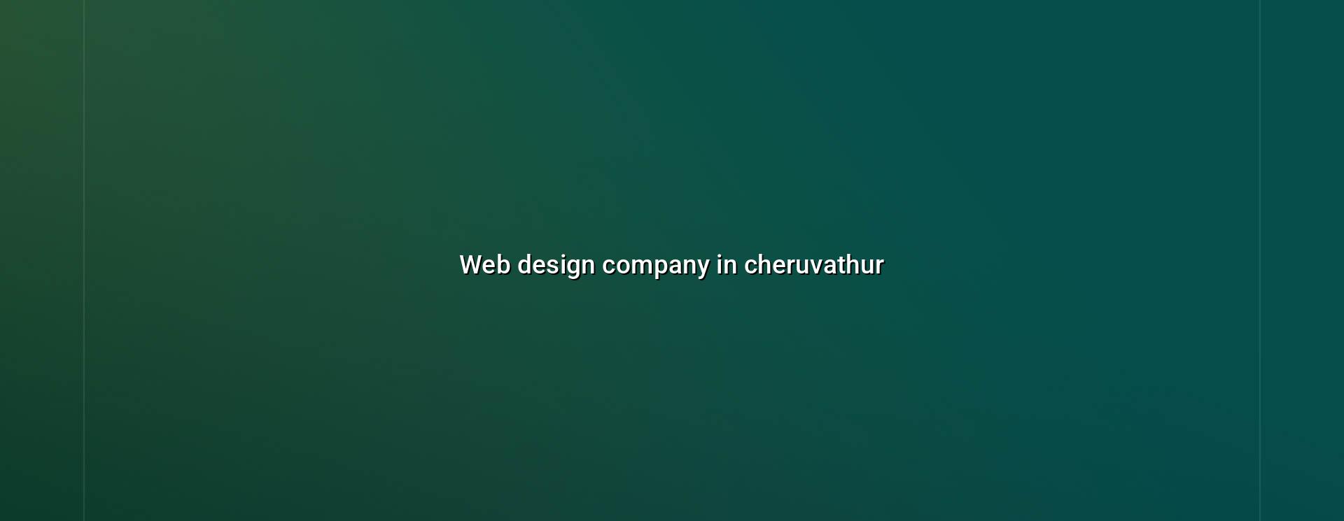 Web design company in Cheruvathur — WebGLITS