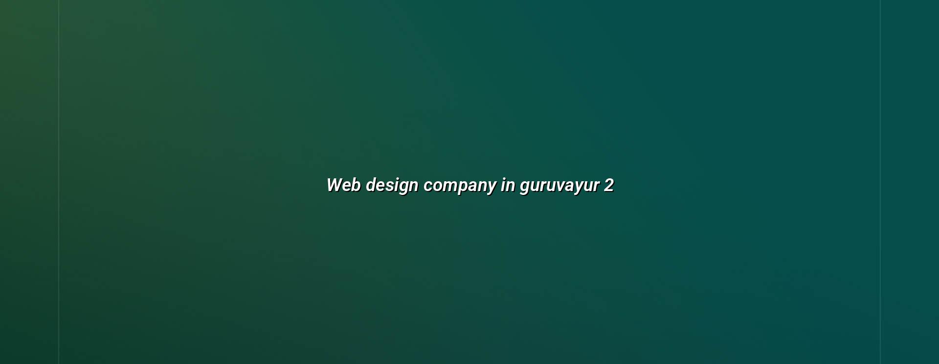Website planning for Guruvayur businesses