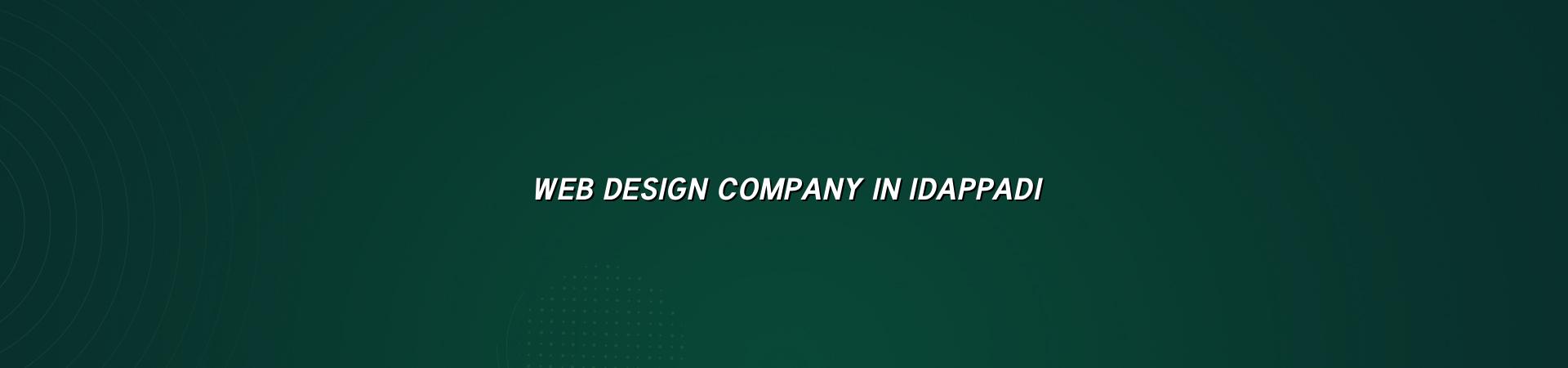Web design company in Idappadi — WebGLITS