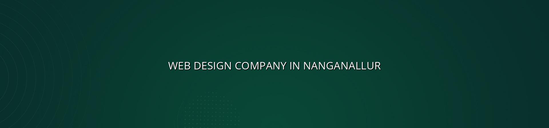 Web design company in Nanganallur — WebGLITS
