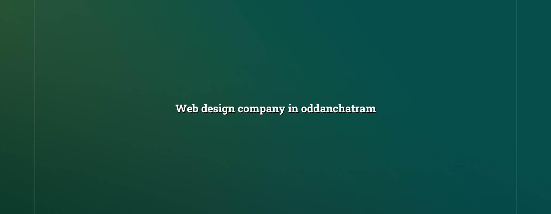 Web design company in Oddanchatram — WebGLITS