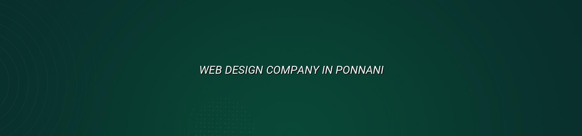 Web Design Company in Ponnani — WebGLITS