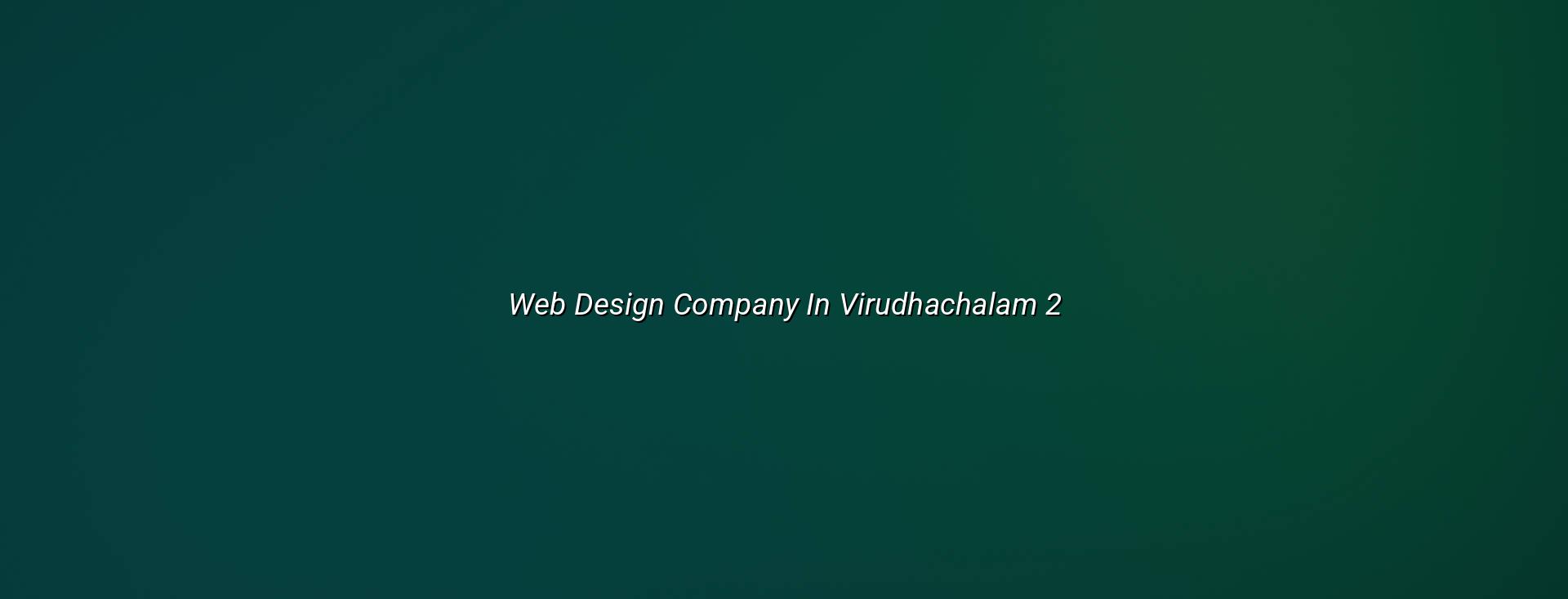 Virudhachalam website planning and design support