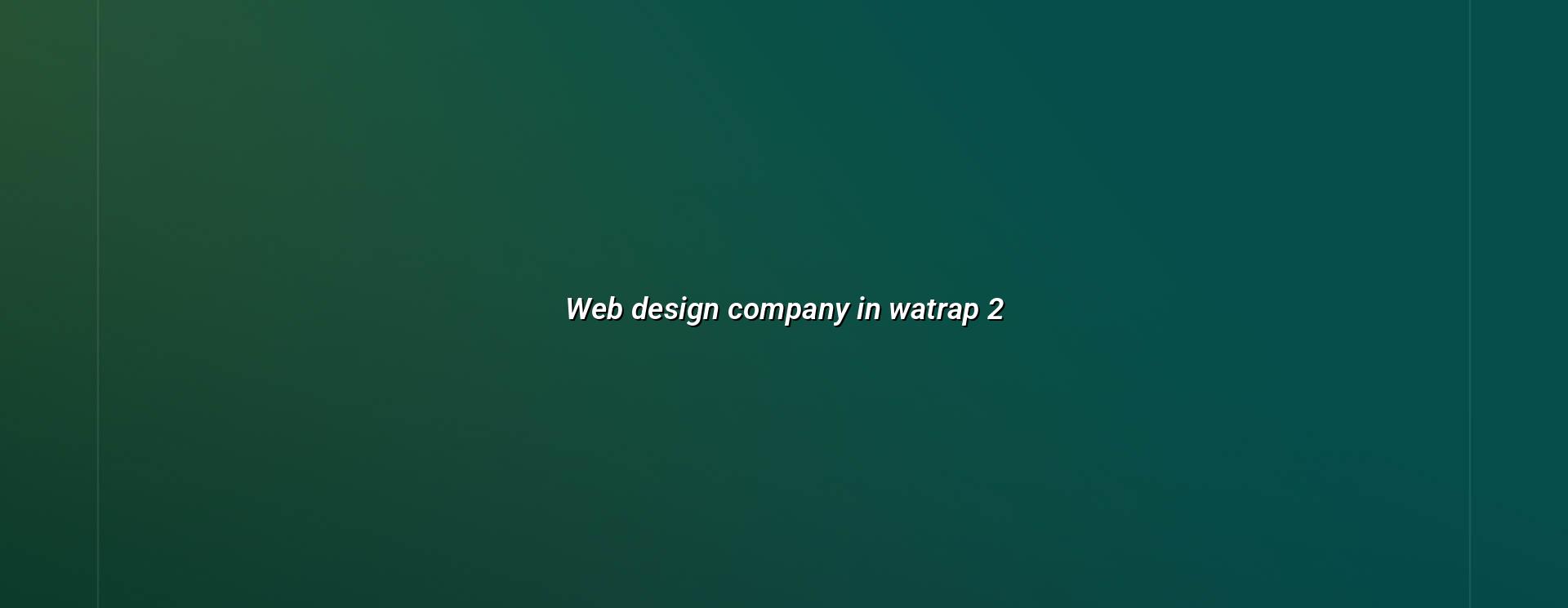 Second section for web design company in Watrap