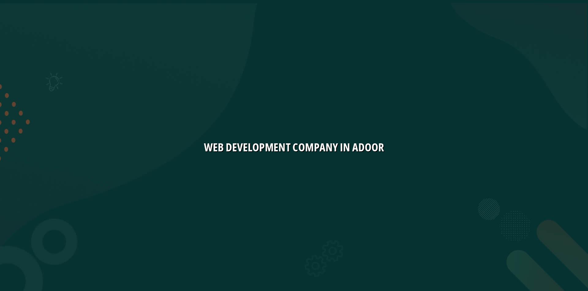 Web development company in Adoor — WebGLITS