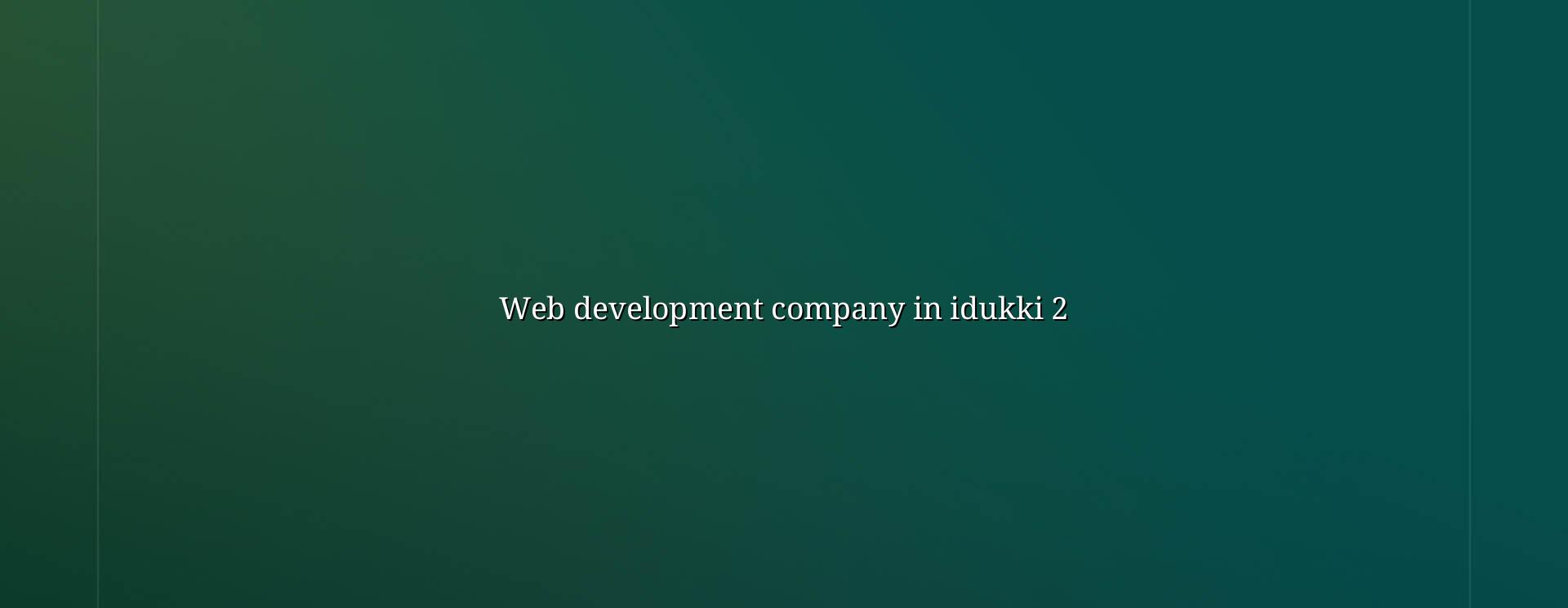 Website planning and development for Idukki businesses