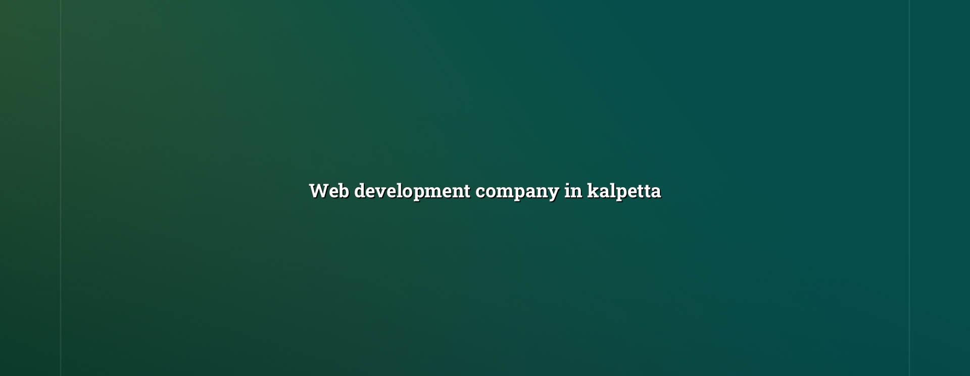 Web development company in Kalpetta — WebGLITS