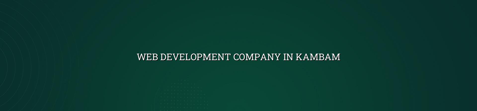Web Development Company in Kambam — WebGLITS