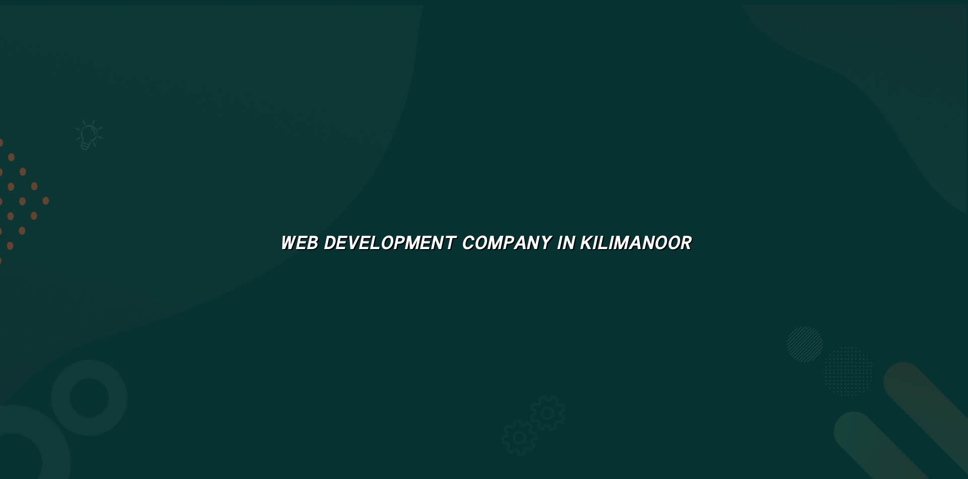 Web development company in Kilimanoor — WebGLITS