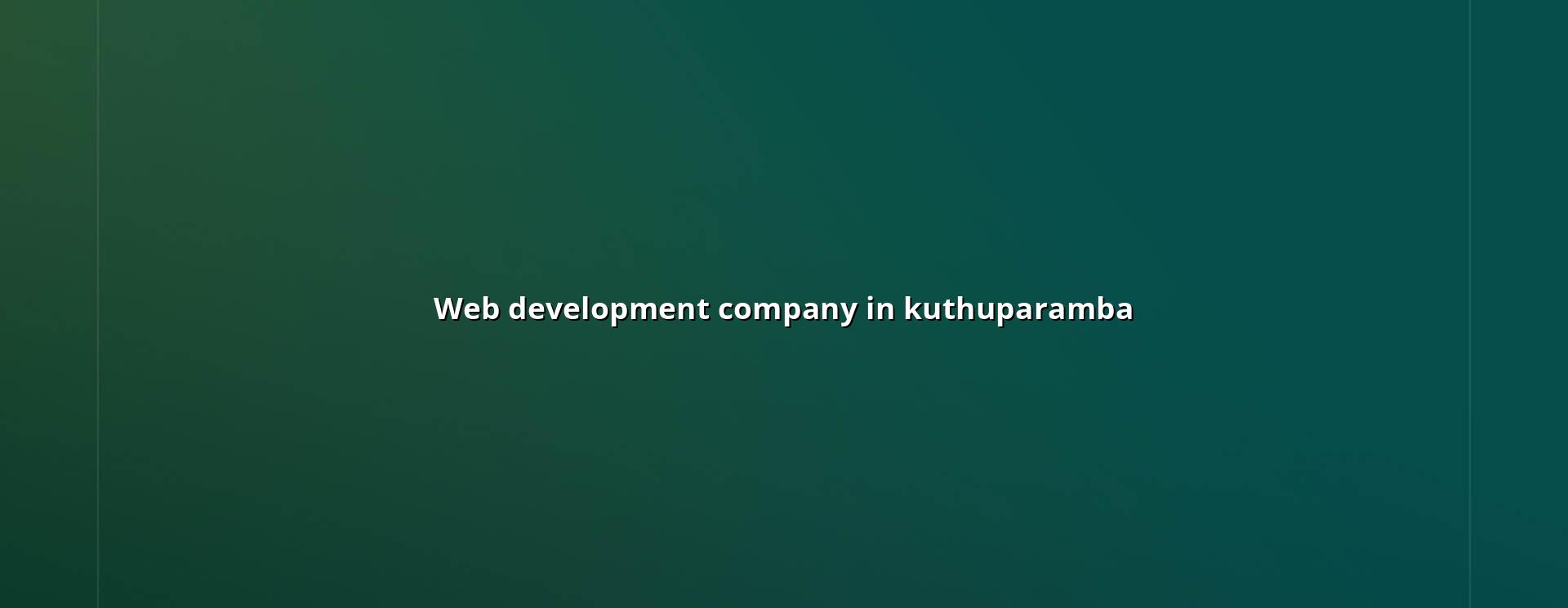 Web development company in Kuthuparamba — WebGLITS