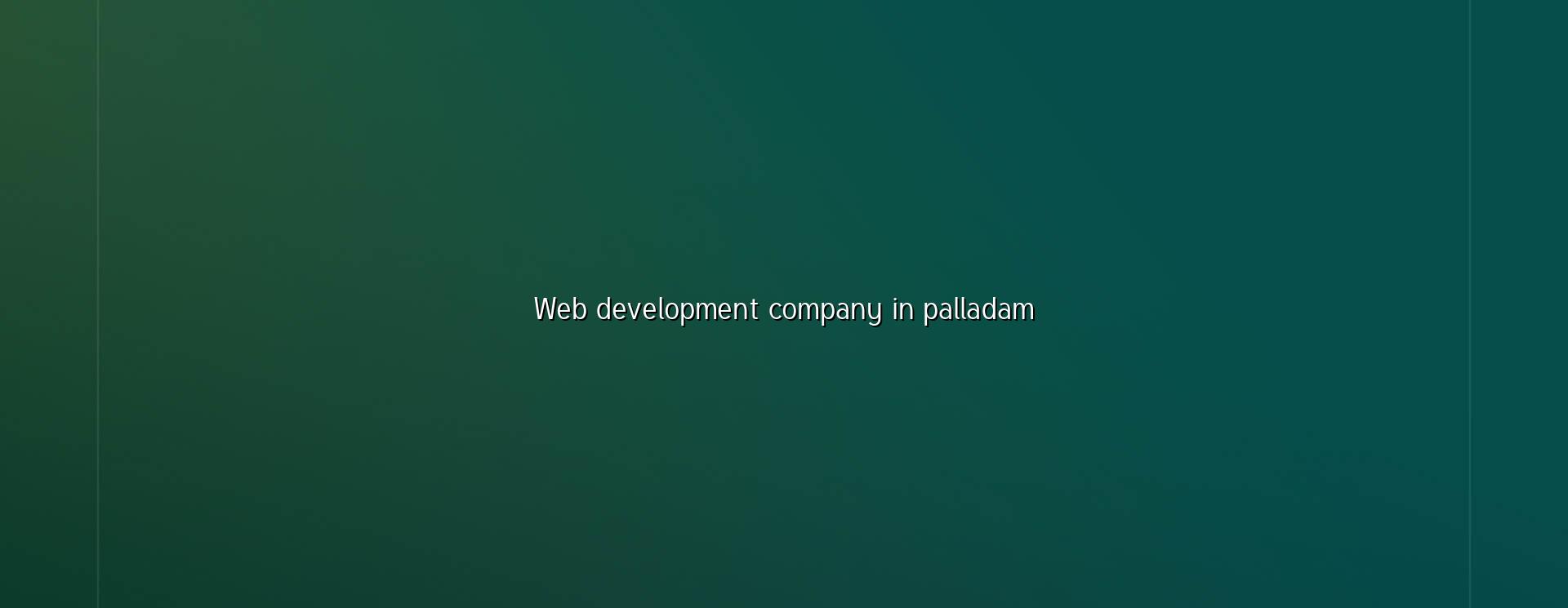 Web development company in Palladam — WebGLITS