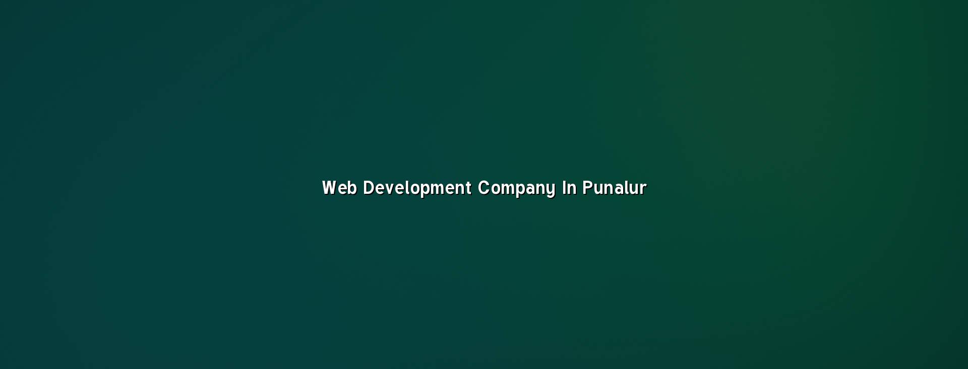 Web development company in Punalur — WebGLITS