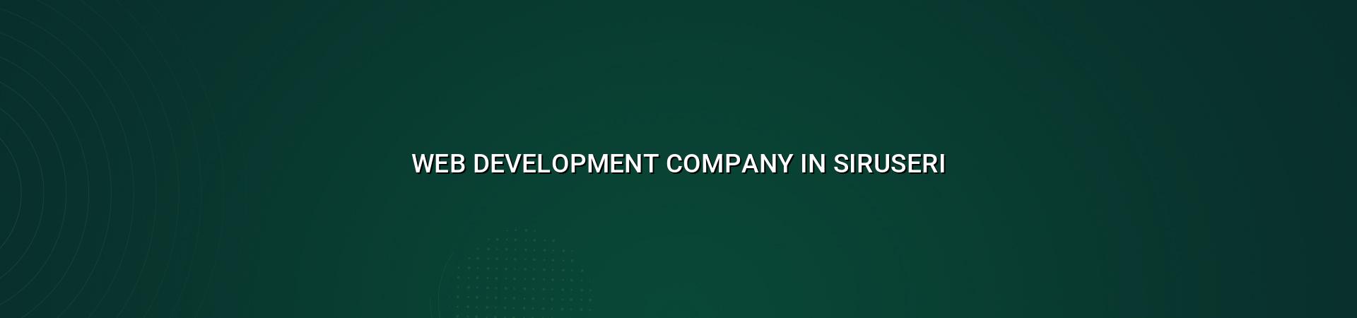 Web development company in Siruseri — WebGLITS